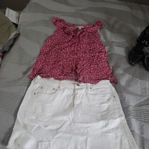 EUC American Eagle jean skirt